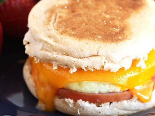 English Muffin Breakfast Sandwich - Beyond The Chicken Coop