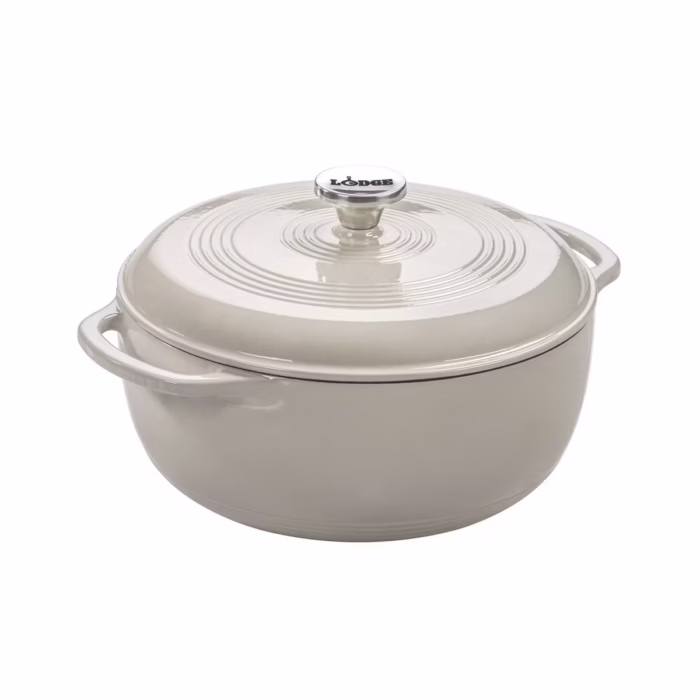 White Lodge Cast Iron Enameled Dutch Oven