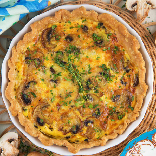 Mushroom Quiche - The Suburban Soapbox