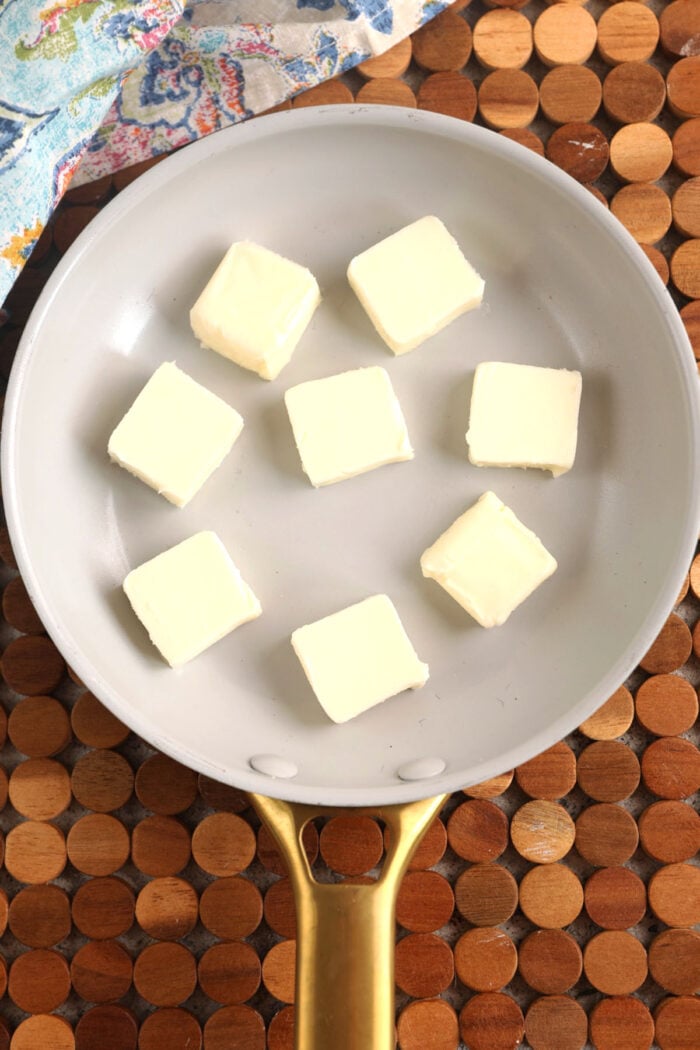 Butter in pan