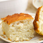 Butter swim biscuits on plate