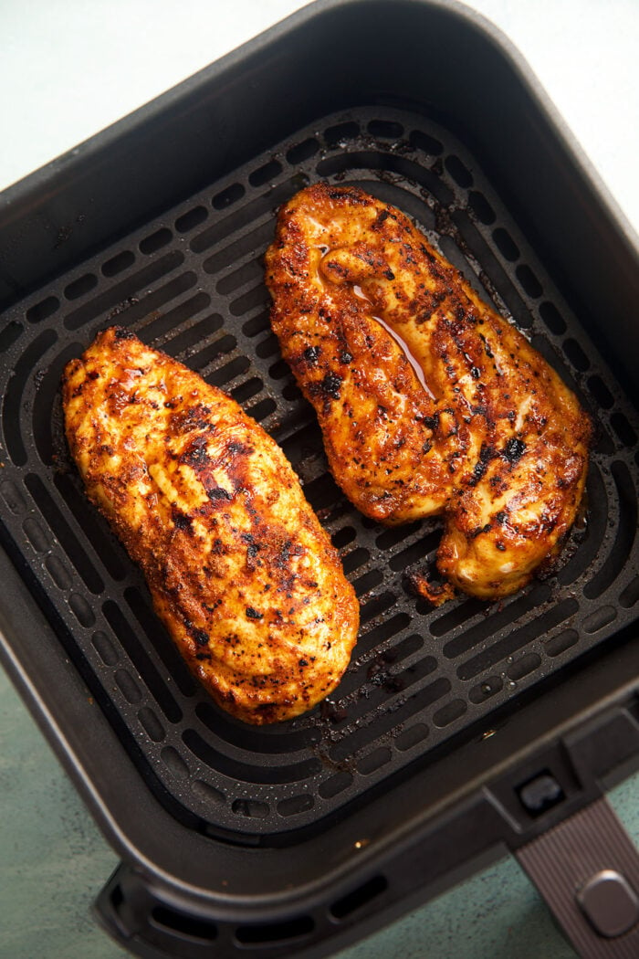 Chicken breast cooked in air fryer