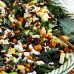Crunchy kale salad on platter