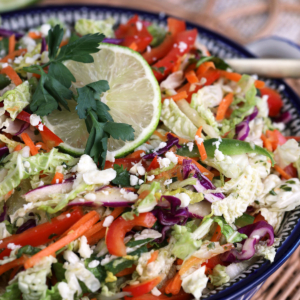 Bowl of Mexican coleslaw