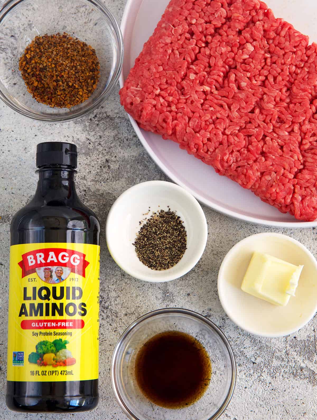 Air fryer burger ingredients