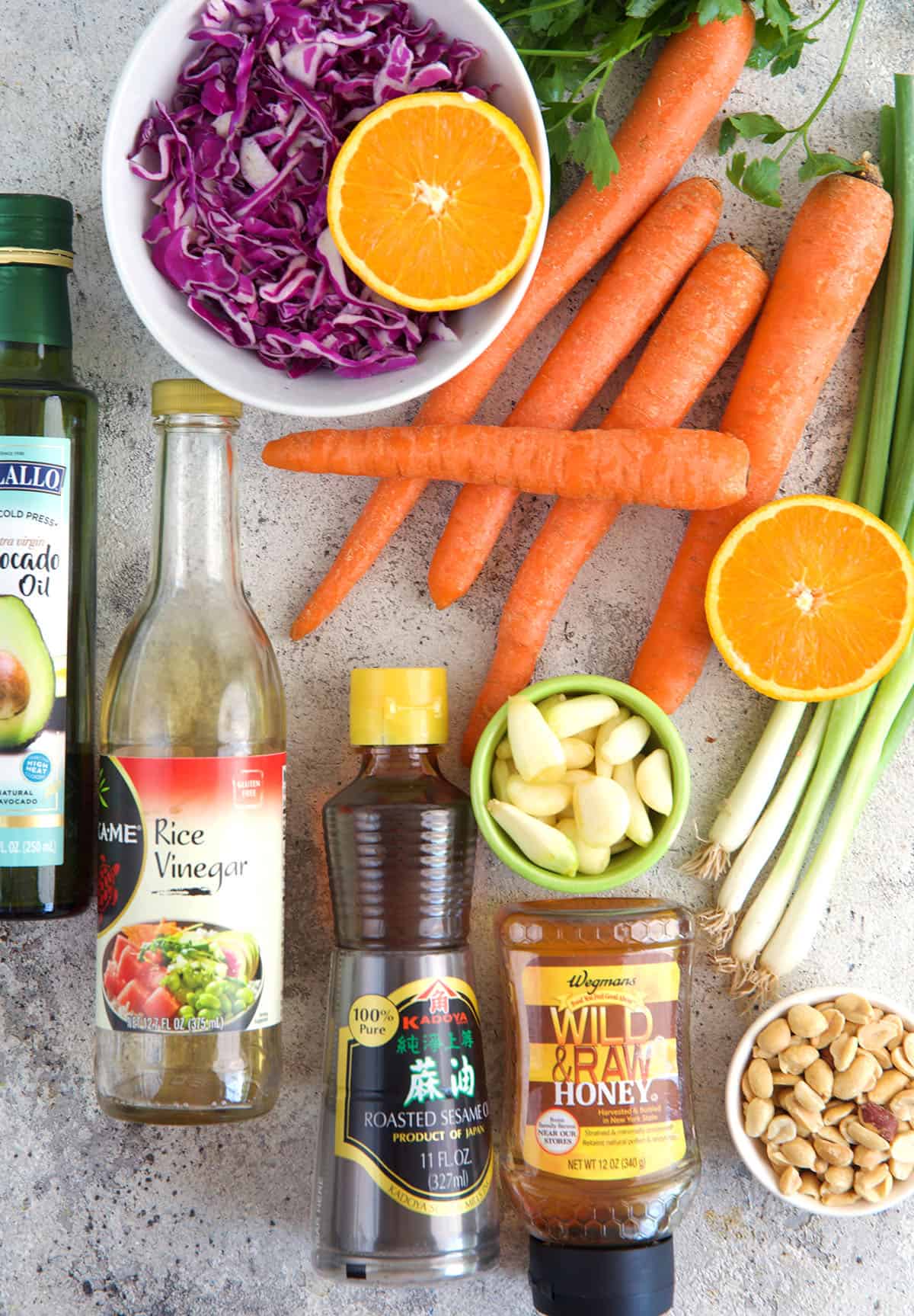 Ingredients for Carrot Salad