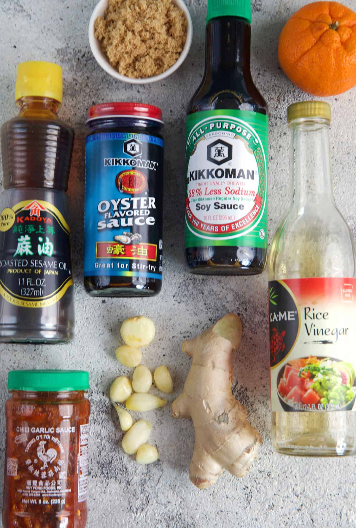 Ingredients you will need for Chicken Lettuce Wraps