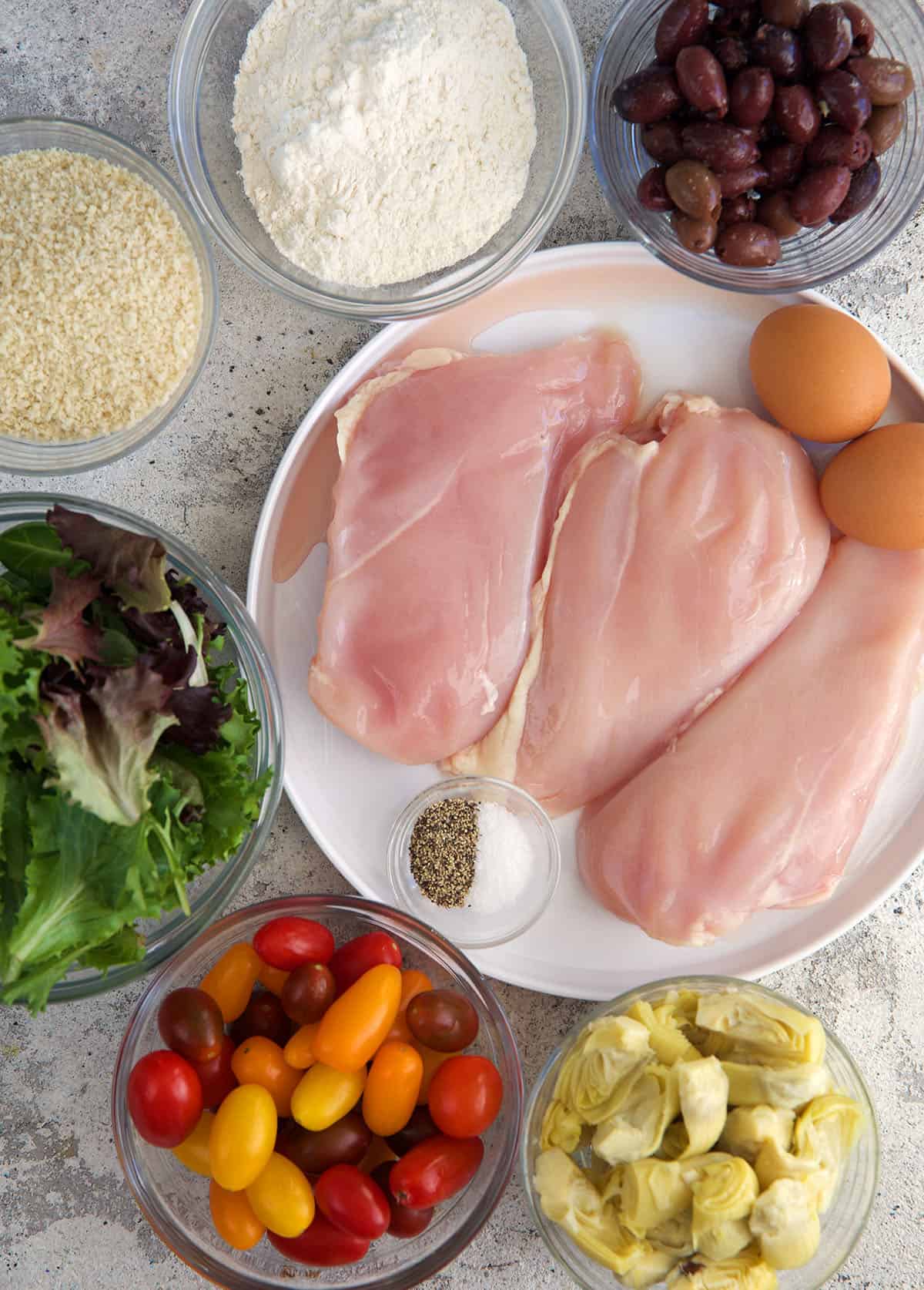 ingredients for chicken milanese
