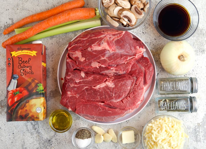 Ingredients for French Onion Pot Roast
