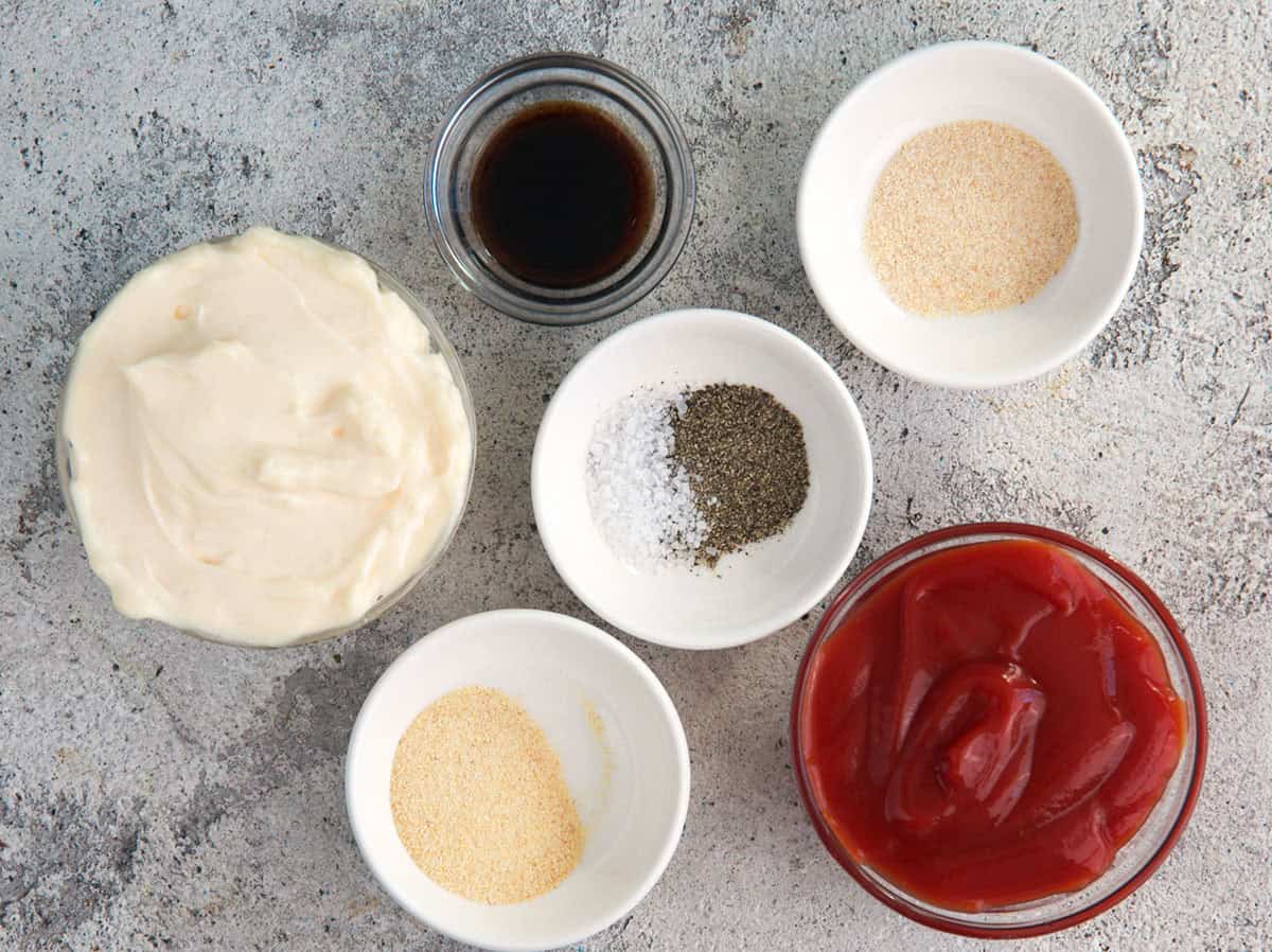 Ingredients for Canes Sauce