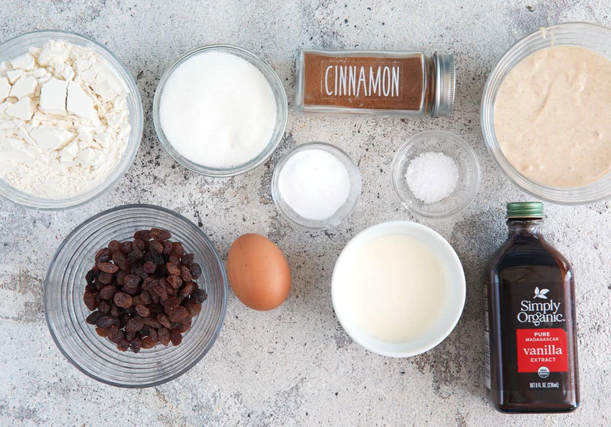 Ingredients for Sourdough scones