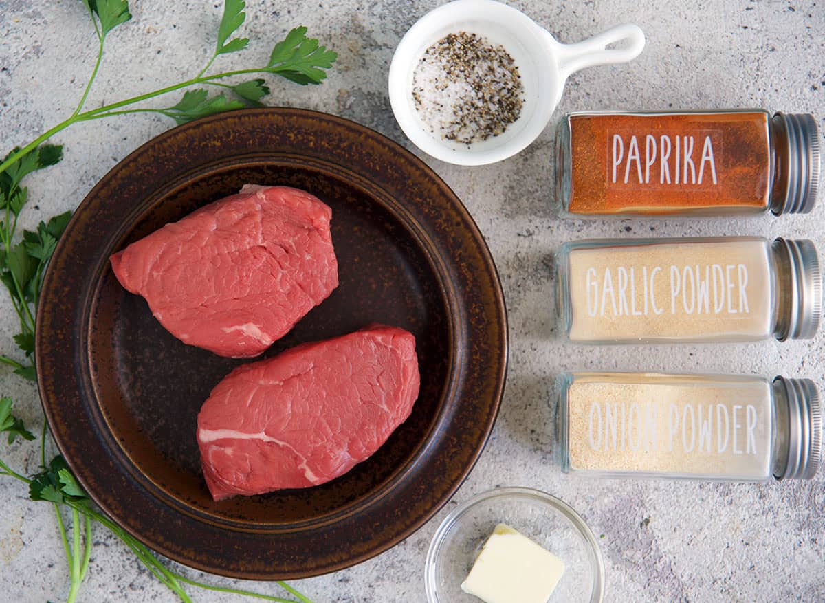 Ingredients for Air Fryer Sirloin Steak