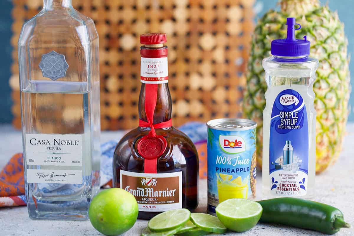 Ingredients for Pineapple Margarita