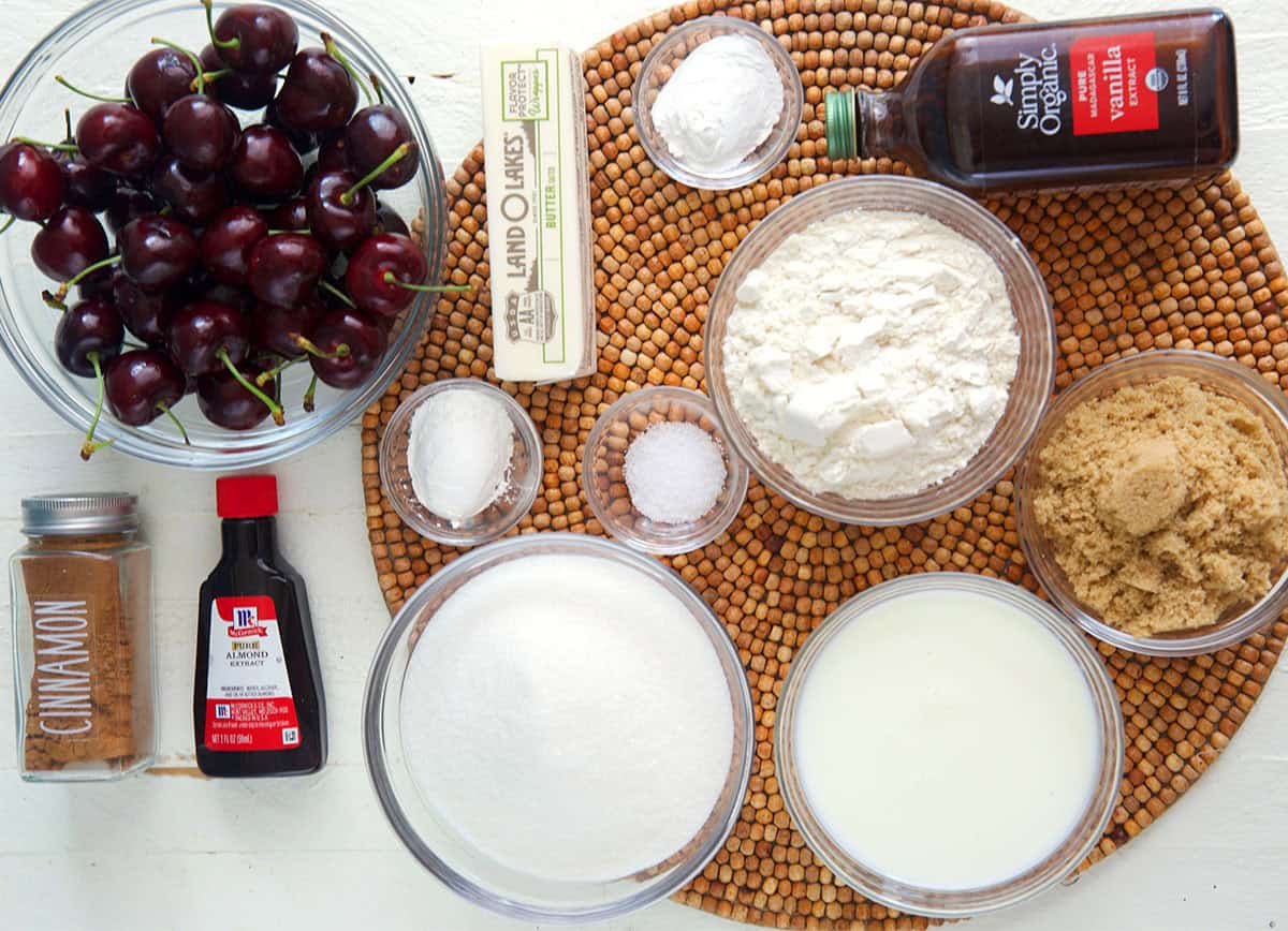 Ingredients for Cherry Cobbler