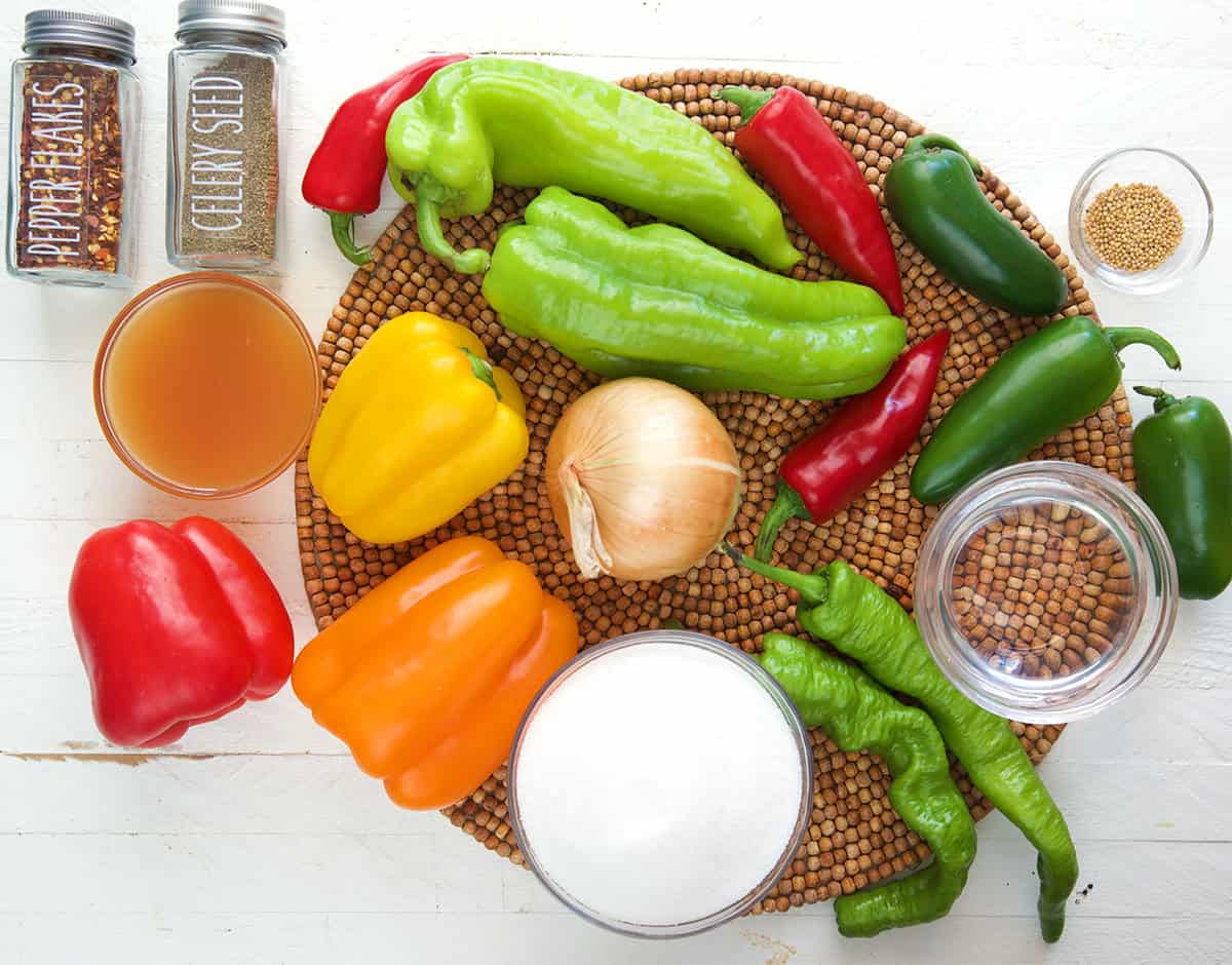 Ingredients for Pepper Relish