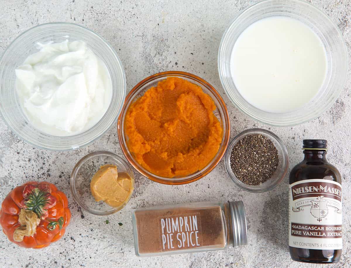 Pumpkin Smoothie Ingredients